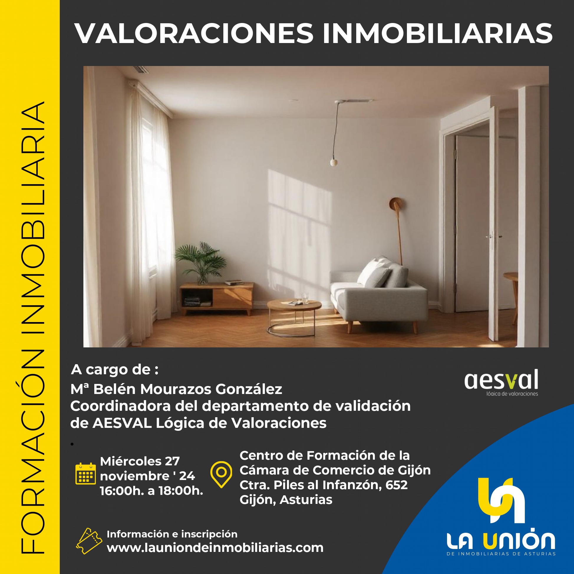 Formación inmobiliaria:  Valoraciones  27/11/24